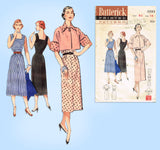 1950s Vintage Butterick Sewing Pattern 5593 Easy Misses Dress & Jacket Size 32 B