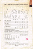 1950s Vintage Butterick Sewing Pattern 5593 Easy Misses Dress & Jacket Size 32 B