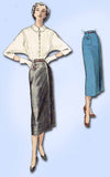 1950s Vintage Butterick Sewing Pattern 5594 Easy Misses' Skirt Size 26 Waist - Vintage4me2