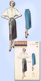 1950s Vintage Butterick Sewing Pattern 5594 Easy Misses' Skirt Size 26 Waist
