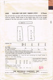 1950s Vintage Butterick Sewing Pattern 5595 Misses Pannier Skirt Size 24 Waist