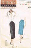 1950s Vintage Butterick Sewing Pattern 5595 Misses Pannier Skirt Size 24 Waist