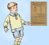 Butterick 5619: 1920s Sweet Toddler Boys 2 PC Suit Size 6 Vintage Sewing Pattern
