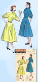 1950s Vintage Butterick Sewing Pattern 5634 Easy Misses Dress Size 16 34 Bust