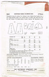 1950s Vintage Butterick Sewing Pattern 5664 Uncut Misses Tucked Dress Size 31 B