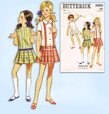 1960s Vintage Butterick Sewing Pattern 5665 Uncut Toddler Girls School Dress Sz6 -Vintage4me2