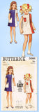 1960s Original Vintage Butterick Pattern 5666 Easy Toddler Girls Dress Size 6