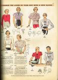 1930s Vintage Butterick Sewing Pattern 5669 Stunning Misses Blouse Size 32 Bust - Vintage4me2