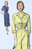 1950s Vintage Butterick Sewing Pattern 5670 Uncut Misses Shirtwaist Dress Sz 38B