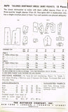 1950s Vintage Butterick Sewing Pattern 5670 Uncut Misses Shirtwaist Dress Sz 38B