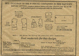 1920s Vintage Girls Flapper Dress Butterick VTG Sewing Pattern 5673 Size 12 - Vintage4me2