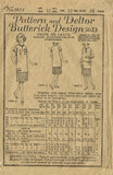 1920s Vintage Girls Flapper Dress Butterick VTG Sewing Pattern 5673 Size 12 - Vintage4me2