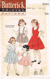 1950s Vintage Butterick Sewing Pattern 5750 Uncut Girls Skirt or Jumper Size 10