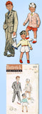 1950s Vintage Butterick Sewing Pattern 5838 Toddler Boys Suit Jacket & Pants Sz6