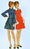 1960s Original Vintage Butterick Pattern 5913 Misses Easy A-Line Mod Dress 36B