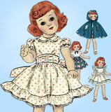 190s Original Vintage Butterick Sewing Pattern 5969 21in Toni Doll Clothes Set