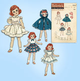 190s Original Vintage Butterick Sewing Pattern 5969 21in Toni Doll Clothes Set