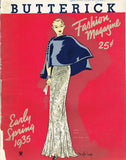 1930s Original Vintage Butterick Pattern 5932 Rare Misses Evening Cape Set Sz SM
