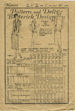 1920s Vintage Butterick Sewing Pattern 6002 Misses Slip Over Flapper Dress 34B