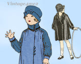 Butterick 6003: 1920s Toddler Girls Shirred Coat Size 6 Vintage Sewing Pattern