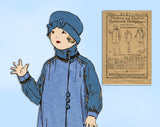 Butterick 6003: 1920s Toddler Girls Shirred Coat Size 6 Vintage Sewing Pattern