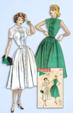 1950s Vintage Butterick Sewing Pattern 6049 Uncut Susie Stevens Dress Size 33 B