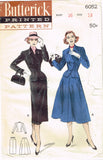1950s Vintage Butterick Sewing Pattern 6052 Midcentury Modern Misses Suit Sz 36B