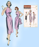 Butterick 6091: 1950s Misses Halter Dress & Jacket Sz 32B Vintage Sewing Pattern - Vintage4me2