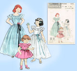 Butterick 6202: 1950s Uncut Little Girls Formal Gown Sz10 Vintage Sewing Pattern - Vintage4me2