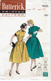 1950s Vintage Butterick Sewing Pattern 6225 Easy Uncut Misses Dress Size 14 32B