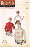 1950s Vintage Butterick Sewing Pattern 6278 Toddler Boys Shirt Jacket Size 6 - Vintage4me2