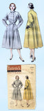 1950s Original Vintage Butterick Pattern 6284 Uncut Misses Raglan Coat Sz 34 B