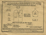 1920s Vintage Butterick Sewing Pattern 6294 FF Teen Girls Flapper Coat Size 12 - Vintage4me2