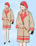 1920s Vintage Butterick Sewing Pattern 6294 Uncut Girls Flapper Coat Size 10 27B - Vintage4me2