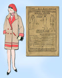 1920s Vintage Butterick Sewing Pattern 6294 FF Teen Girls Flapper Coat Size 12 - Vintage4me2