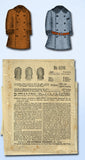 1899 Antique Butterick Sewing Pattern 6299 Toddler Boys Double Breasted Coat Sz5 - Vintage4me2