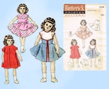 Butterick 6316: 1950s Rare 21 Inch Doll Clothes w Walkaway Dress Vintage Sewing Pattern