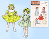 1950s Vintage Butterick Sewing Pattern 6350 21 inch Darling Doll Clothes