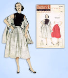 1950s Vintage Butterick Sewing Pattern 6394 Misses Skirt & Stole Size 28 Waist