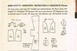 1950s VTG Butterick Sewing Pattern 6425 Uncut Embriodered Infant Layette Set - Vintage4me2