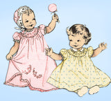 1950s VTG Butterick Sewing Pattern 6425 Uncut Embriodered Infant Layette Set - Vintage4me2