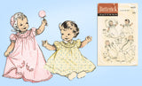 1950s VTG Butterick Sewing Pattern 6425 Uncut Embriodered Infant Layette Set - Vintage4me2
