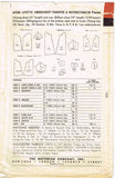 1950s Vintage Butterick Sewing Pattern 6426 Baby Layette w Christening Dress