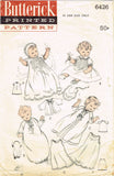 1950s Vintage Butterick Sewing Pattern 6426 Baby Layette w Christening Dress