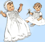 1950s Vintage Butterick Sewing Pattern 6426 Baby Layette w Christening Dress