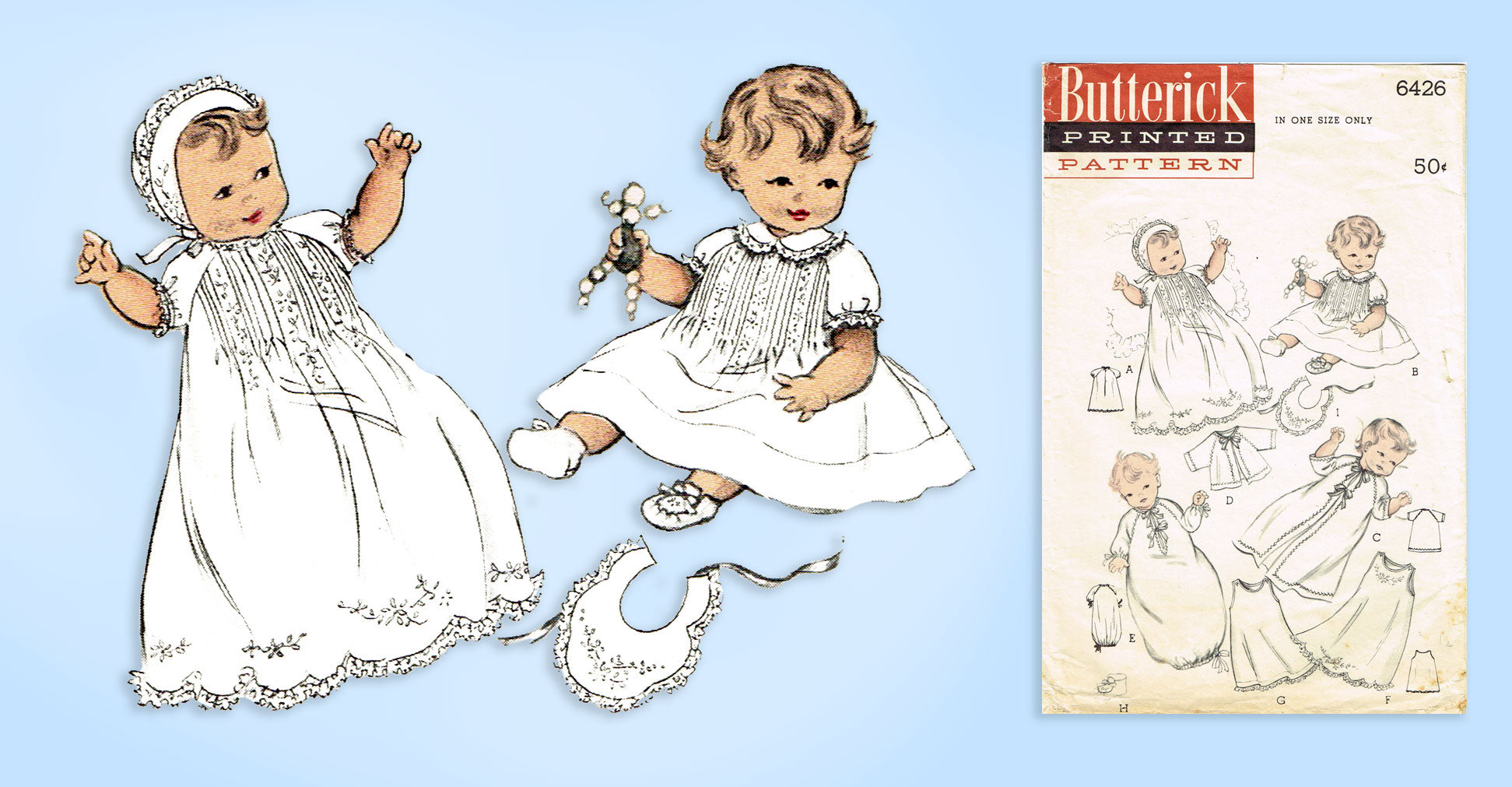 Baby Doll Wardrobe Christening Gown Nightgown Dress Romper Sunsuit Shirt  Overalls Simplicity 8956 Vintage Sewing Pattern Size S-M-L UNCUT - Etsy