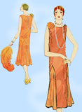 Butterick 6461: 1920s FF Flapper Evening Dress Sz 38 Bust Vintage Sewing Pattern
