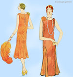 Butterick 6461: 1920s FF Flapper Evening Dress Sz 38 Bust Vintage Sewing Pattern