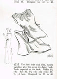 Butterick 6535: 1930s Misses Embroidered Nightgown 36 B Vintage Sewing Pattern