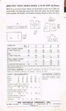 1950s Vintage Butterick Sewing Pattern 6553 Toddler Girls Play Clothes Size 6